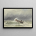 reddingsboot op zee - Jacob Eduard van Heemskerck van Beest — ingelijst kunstwerk aan de muur