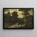 Landschap met jagers - Jacob Esselens — ingelijst kunstwerk aan de muur