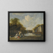 Landschap met vissers - Jacob Esselens — ingelijst kunstwerk aan de muur