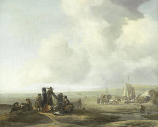 Uitzicht op het strand - Jacob Esselens — weergave van het kunstwerk