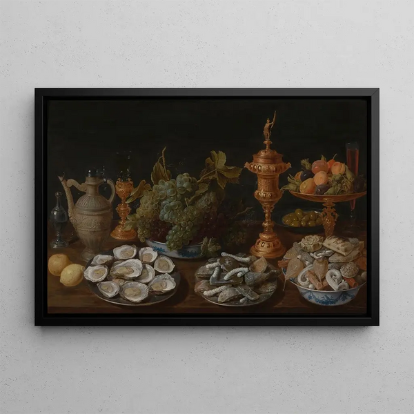 Jacob Foppens van Es - Still Life with Oysters Fruit and Pastry.webp