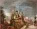 van de Seizoenen Allegorie in een landschap - Jacob Grimmer — weergave van het kunstwerk