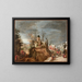 van de Seizoenen Allegorie in een landschap - Jacob Grimmer — ingelijst kunstwerk aan de muur