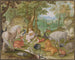 Orphée die de dieren betovert - Jacob Hoefnagel — weergave van het kunstwerk