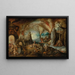 De afdaling in de hel - Jacob Isaacsz van Swanenburg — ingelijst kunstwerk aan de muur