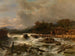 Cascade in Noorwegen - Jacob Jacobs — weergave van het kunstwerk