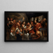 De Christus en de overspelige vrouw - Jacob Jordaens — ingelijst kunstwerk aan de muur