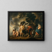Vlucht van de Heilige Familie naar Egypte - Jacob Jordaens — ingelijst kunstwerk aan de muur