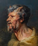 Hoofd van een fauna - Jacob Jordaens — weergave van het kunstwerk