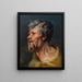 Hoofd van een fauna - Jacob Jordaens — ingelijst kunstwerk aan de muur