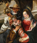 Heilige Familie met Heilige Anna - Jacob Jordaens — weergave van het kunstwerk