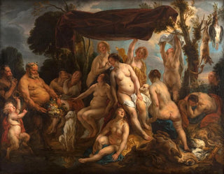 Het rusten van Diana - Jacob Jordaens — weergave van het kunstwerk