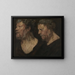 Studie van het hoofd van Abraham Grapheus - Jacob Jordaens — ingelijst kunstwerk aan de muur