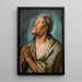 Studie van een oude man met samengevouwen handen - Jacob Jordaens — ingelijst kunstwerk aan de muur
