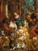 L'Aanbidding der Wijzen - Jacob Jordaens — weergave van het kunstwerk
