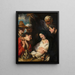 L'Adoration des bergers - Jacob Jordaens — ingelijst kunstwerk aan de muur