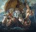 De Heilige Familie met diverse figuren en dieren in een boot - Jacob Jordaens — weergave van het kunstwerk