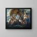 De Heilige Familie met diverse figuren en dieren in een boot - Jacob Jordaens — ingelijst kunstwerk aan de muur