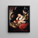 De Verleiding van Maria Magdalena - Jacob Jordaens — ingelijst kunstwerk aan de muur