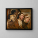 van twee vrouwenhoofden en een torso van een krijger - Jacob Jordaens — ingelijst kunstwerk aan de muur