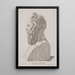 Buste de Socrate - Jacob Kornerup — ingelijst kunstwerk aan de muur