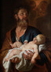 Joseph met het kind Jezus - Jacob Leyssens — weergave van het kunstwerk