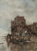 Een uitzicht op de haven van Dordrecht - Jacob Maris — weergave van het kunstwerk