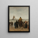 Aankomst van de boten - Jacob Maris — ingelijst kunstwerk aan de muur