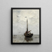 Visboot - Jacob Maris — ingelijst kunstwerk aan de muur