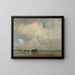 Schelpen verzamelen - Jacob Maris — ingelijst kunstwerk aan de muur