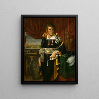 Jacob Munch - Portrait of the Sculptor Bertel Thorvaldsen.webp