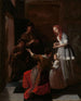De spelers - Jacob Ochtervelt — weergave van het kunstwerk