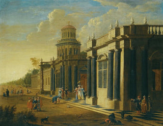 Jacob Peeters - Elegant Figures In Oriental Costume By A Palace.webp