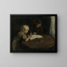 Kinderen met een prentenboek - Jacob Simon Hendrik Kever — ingelijst kunstwerk aan de muur