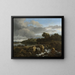 Landschap met waterval - Jacob van Ruisdael — ingelijst kunstwerk aan de muur
