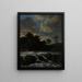 Landschap met waterval - Jacob van Ruisdael — ingelijst kunstwerk aan de muur