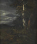 Landschap met een jachtscène - Jacob van Ruisdael — weergave van het kunstwerk
