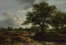 Landschap met een dorpje in de verte - Jacob van Ruisdael — weergave van het kunstwerk