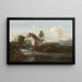 Landschap met een watermolen - Jacob van Ruisdael — ingelijst kunstwerk aan de muur
