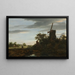 Landschap met een windmolen - Jacob van Ruisdael — ingelijst kunstwerk aan de muur