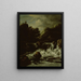 Landschap met waterval - Jacob van Ruisdael — ingelijst kunstwerk aan de muur