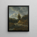 Landschapschilderij met een bergstroom - Jacob van Ruisdael — ingelijst kunstwerk aan de muur