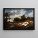 Falaise sablonneuse - Jacob van Ruisdael — ingelijst kunstwerk aan de muur