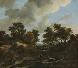 Jacob van Ruisdael - Wooded and Hilly Landscape.webp