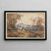 Landschap met Schapen en Geiten - Jacob van der Does — ingelijst kunstwerk aan de muur