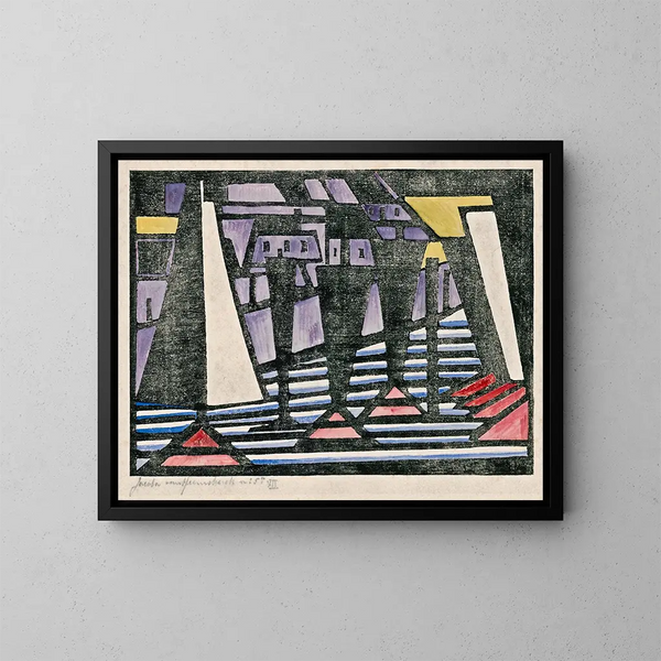 Composition VII - Jacoba van Heemskerck — ingelijst kunstwerk aan de muur