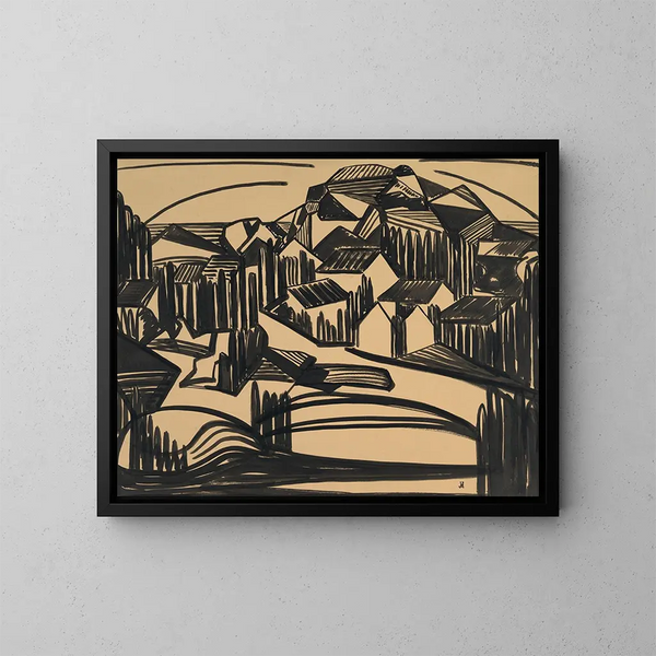 Tekening 16 - Jacoba van Heemskerck — ingelijst kunstwerk aan de muur