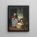 werken en spelen - Jacobus Frederick Sterre De Jong — ingelijst kunstwerk aan de muur