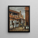 Een straat scène met personages - Jacobus Vrel — ingelijst kunstwerk aan de muur