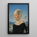 Portrait d'une vrouw, misschien een non van San Secondo - Jacometto Veneziano — ingelijst kunstwerk aan de muur